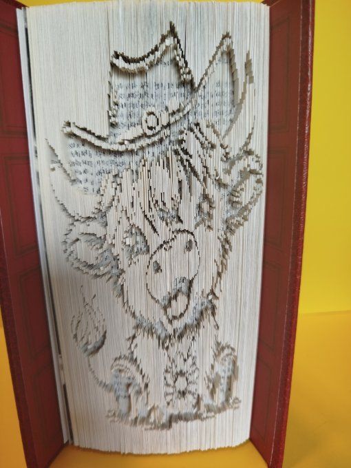 Petite vache country ( coupé plié)