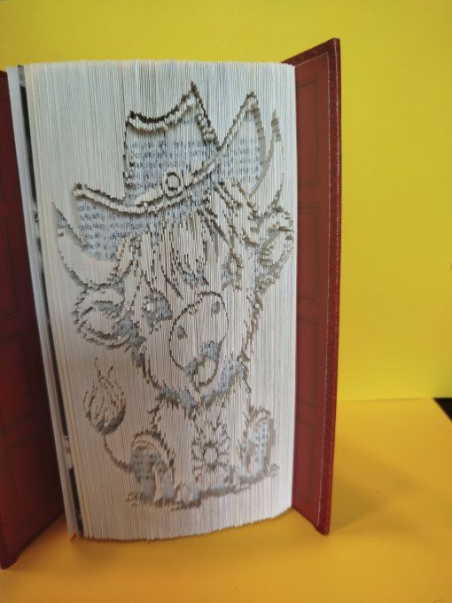 Petite vache country ( coupé plié)