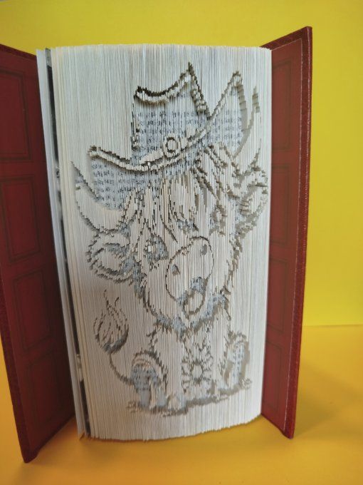 Petite vache country ( coupé plié)