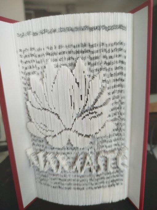 Fleur de lotus NAMASTE ( méthode coupé plié)